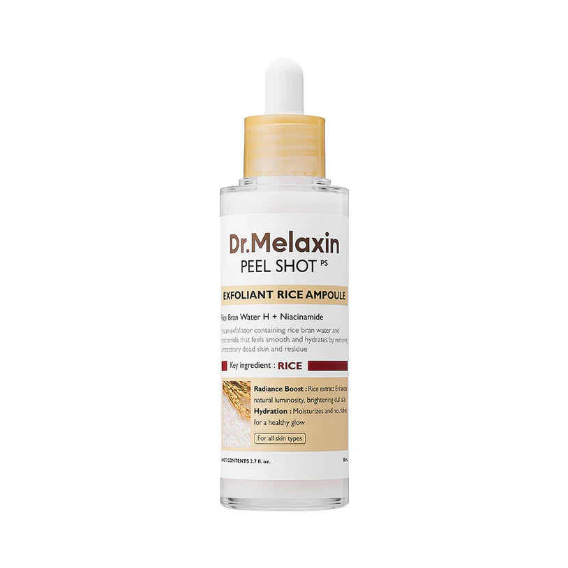 Serum Peel Shot Exfoliating White Rice Ampoule 80ml -  Dr. Melaxin