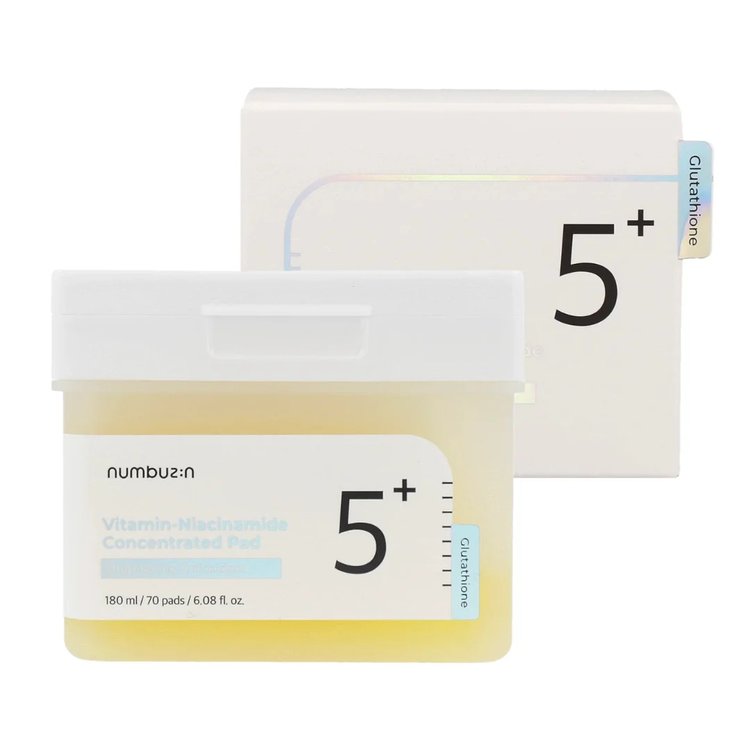 Almohadillas con Concentrado de Vitamina No. 5 con Niacinamida 180 ml - Numbuzin