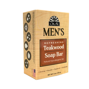 Jabón de barra con madera de teca para hombres- OKAY