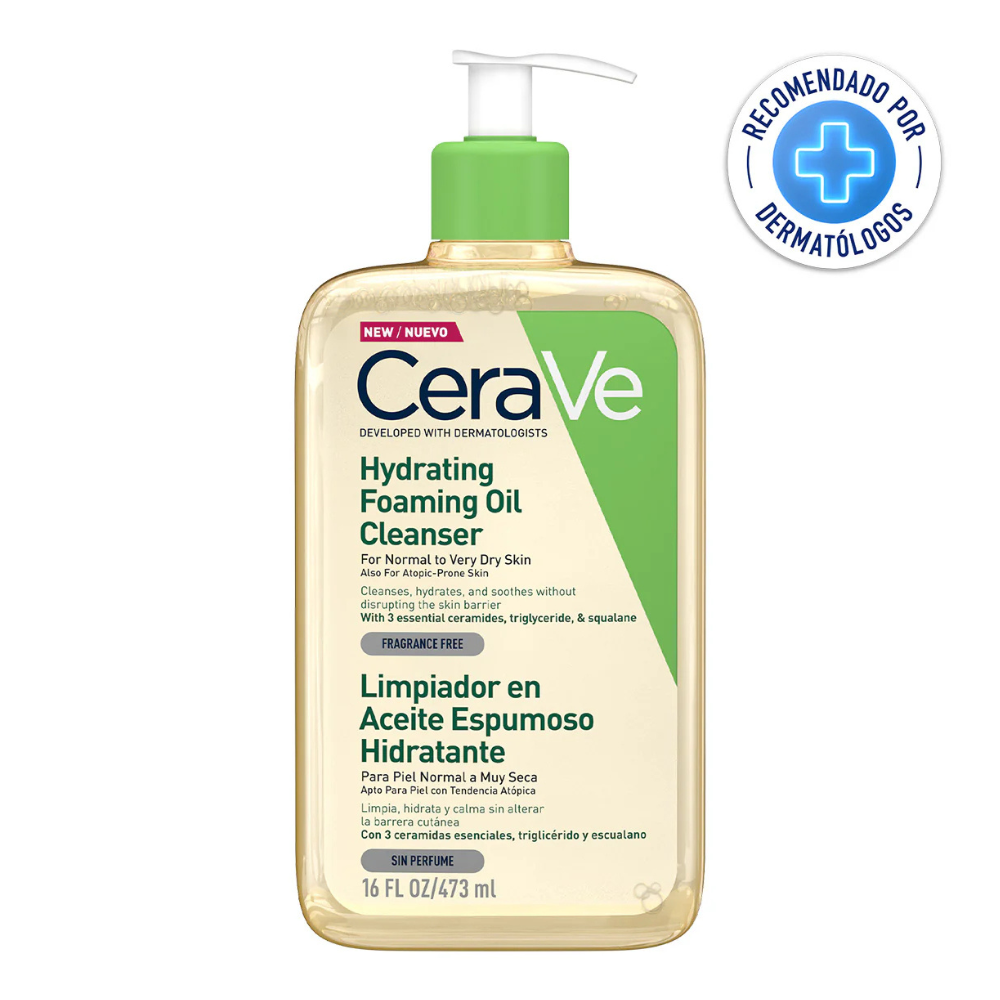 Limpiador En Aceite Espumoso Facial Y Corporal 473 ml - Cerave