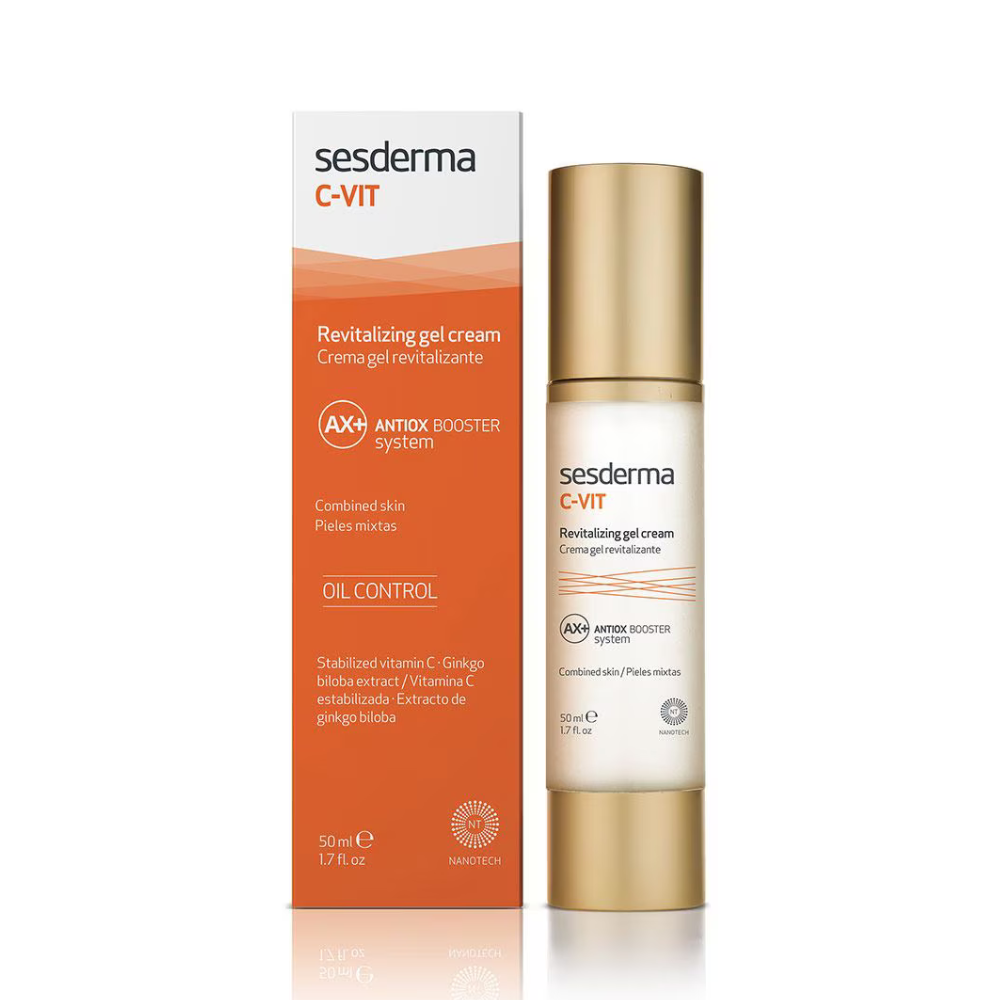 Crema-Gel Revitalizante para Piel Grasa C-Vit Oil Control 50 ml - Sesderma