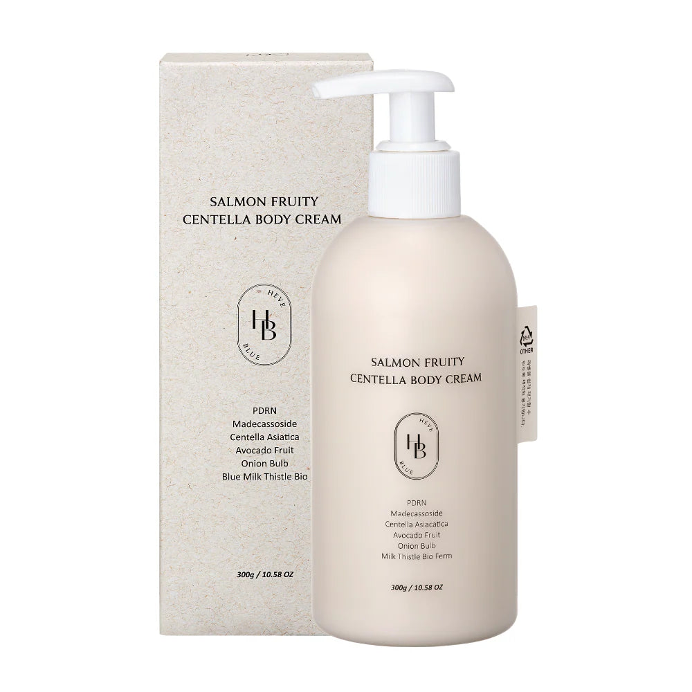 Crema Corporal con Centella y Salmón (Aroma Frutal) 300 g - Heveblue