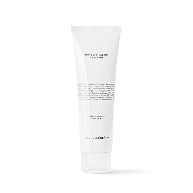 Limpiador Facial Efecto Peeling Suave con BHA PHA 150ml - Transparent Lab