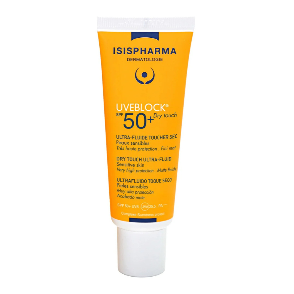 Protector Solar Toque Seco Uveblock FPS 50+ 40 ml - Isispharma