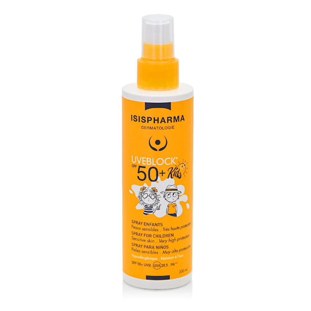 Protector Solar en Spray para Niños Uveblock FPS 50+ 200 ml - Isispharma