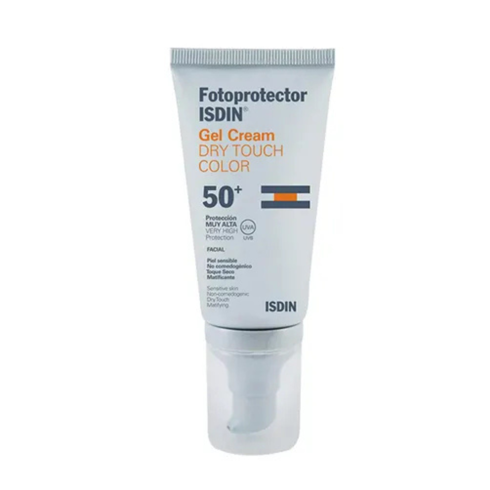 Protector Solar en Gel con Color Dry Touch Color FPS 50+ 50 ml - Isdin