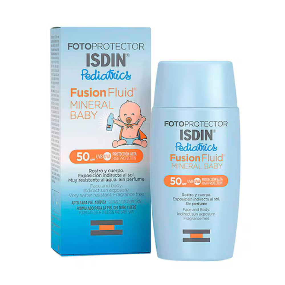Fotoprotector Facial para Niños Fusion Fluid Pediatrics FPS 50+ 50 ml - Isdin