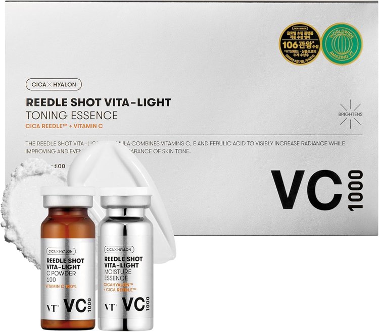Esencia Tónica Vita Light Reedle Shot VC 1000 50 ml - VT Cosmetics
