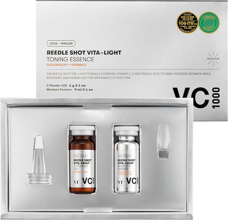 Esencia Tónica Vita Light Reedle Shot VC 1000 50 ml - VT Cosmetics