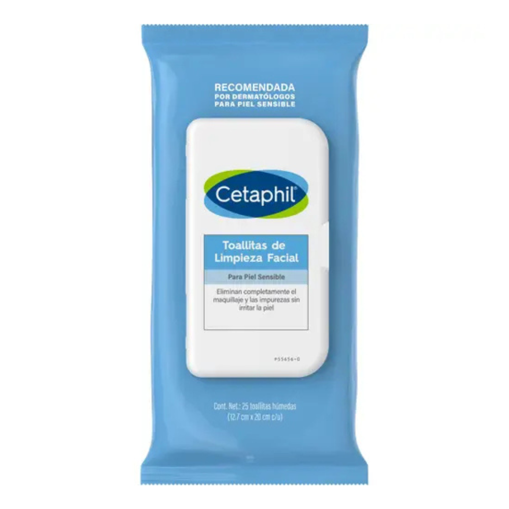 Toallitas Húmedas Limpiadoras Faciales 25 pzs - Cetaphil