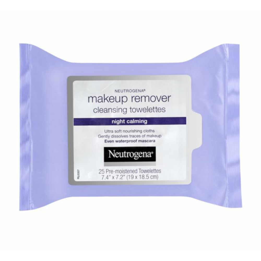 Toallas Desmaquillantes de Noche Night Calming 25 pzs - Neutrogena
