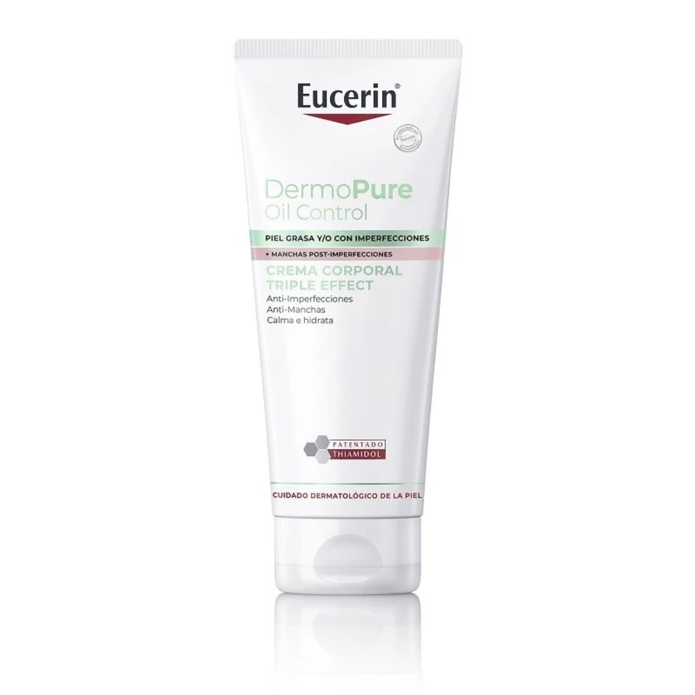 Gel limpiador Dermo Pure Oil control Triple Effect para imperfecciones y marcas de acné- Eucerin