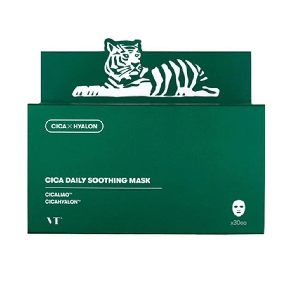 Mascarilla Facial Calmante VT Cica 30 pcs - Vt Cosmetics