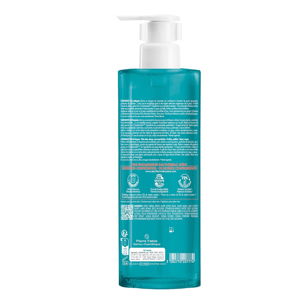 Gel Limpiador Cleanance 400 ml - Avene