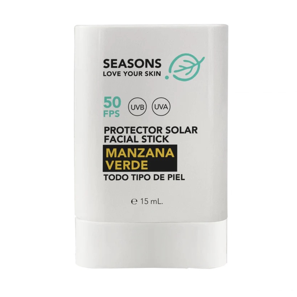 Bloqueador Solar FPS50 Stick Manzana Verde 15 gr Seasons