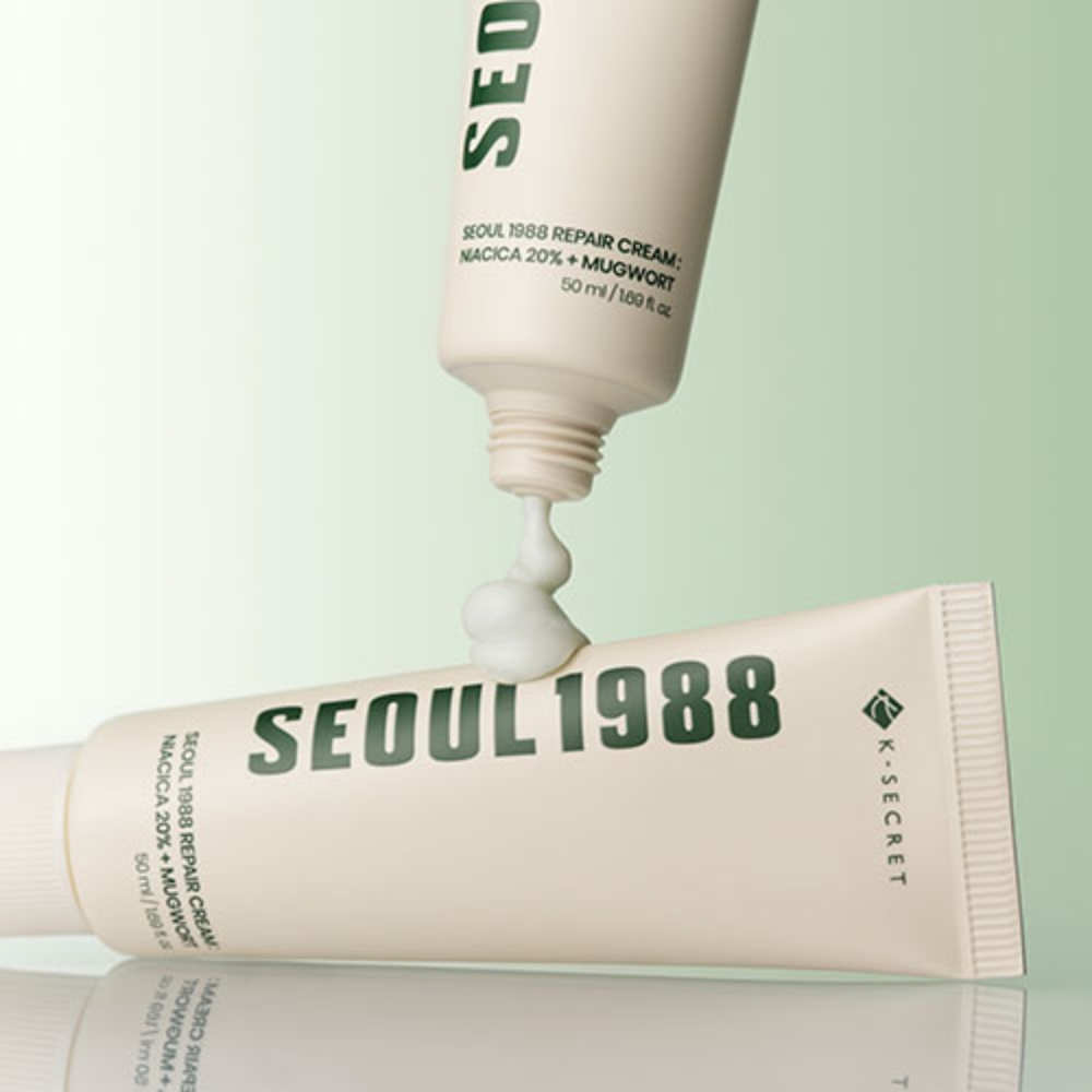Crema Calmente y Reparadora Repair Cream Niacica 20% + Mugwort 50 g - Seoul 1988