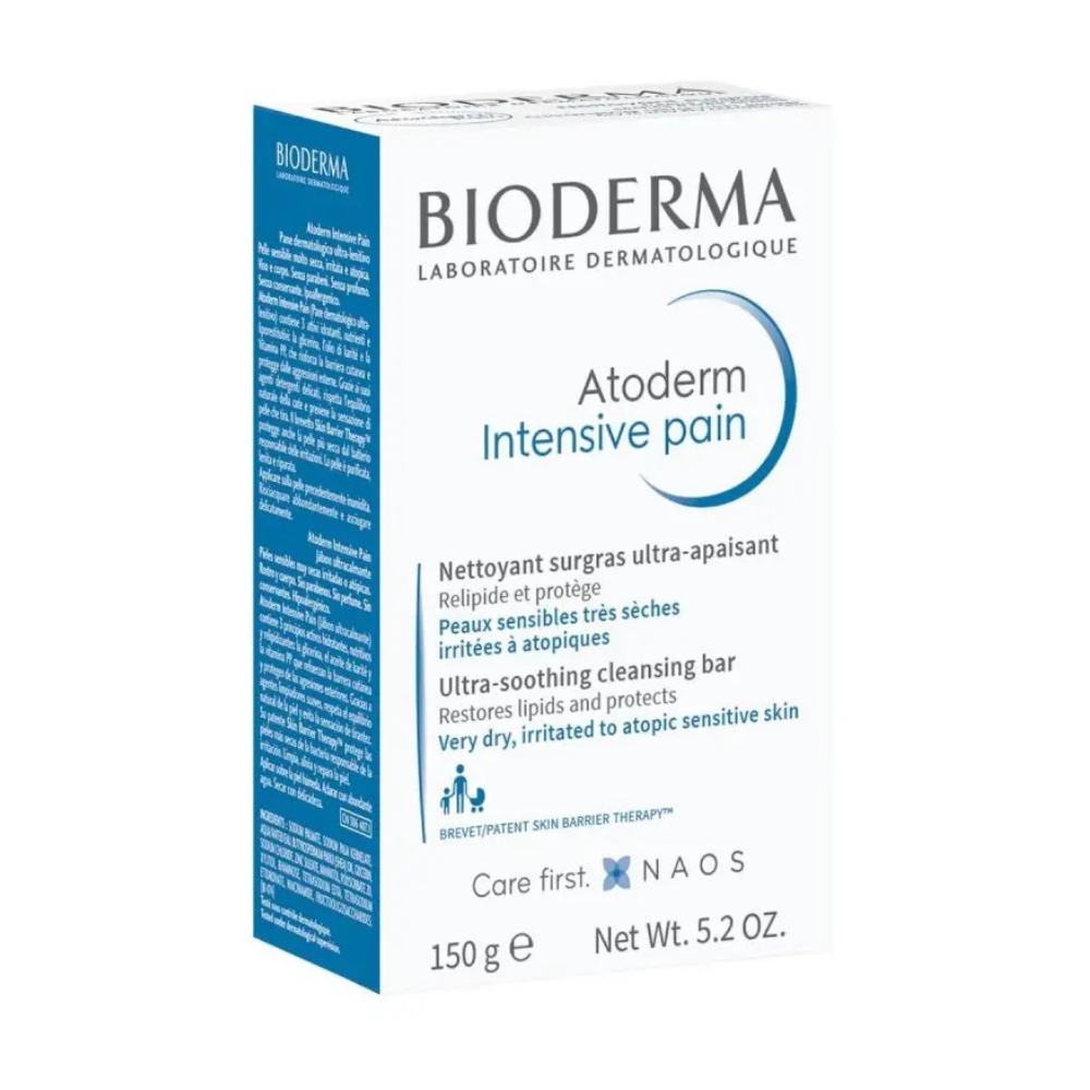 Barra Dermolimpiadora para Piel Muy Seca a Atópica Atoderm Intensive Pain 150g - Bioderma