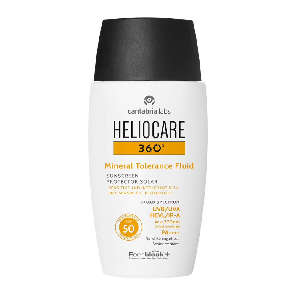 Protector Solar Mineral Mineral Tolerance Fluid SPF 50+ 50ml -  Heliocare 360°