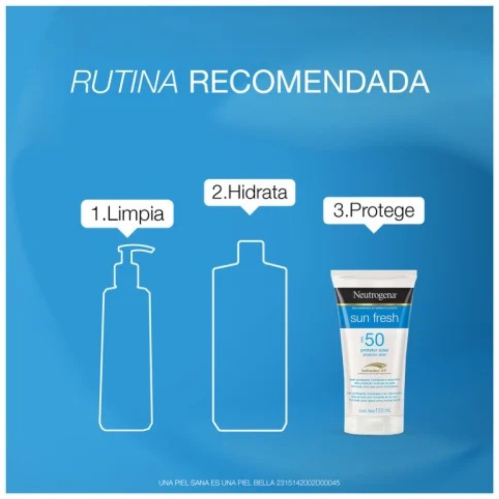 Bloqueador Solar de Textura Ligera y Acabado Seco Sun Fresh SPF 50 120ml - Neutrogena