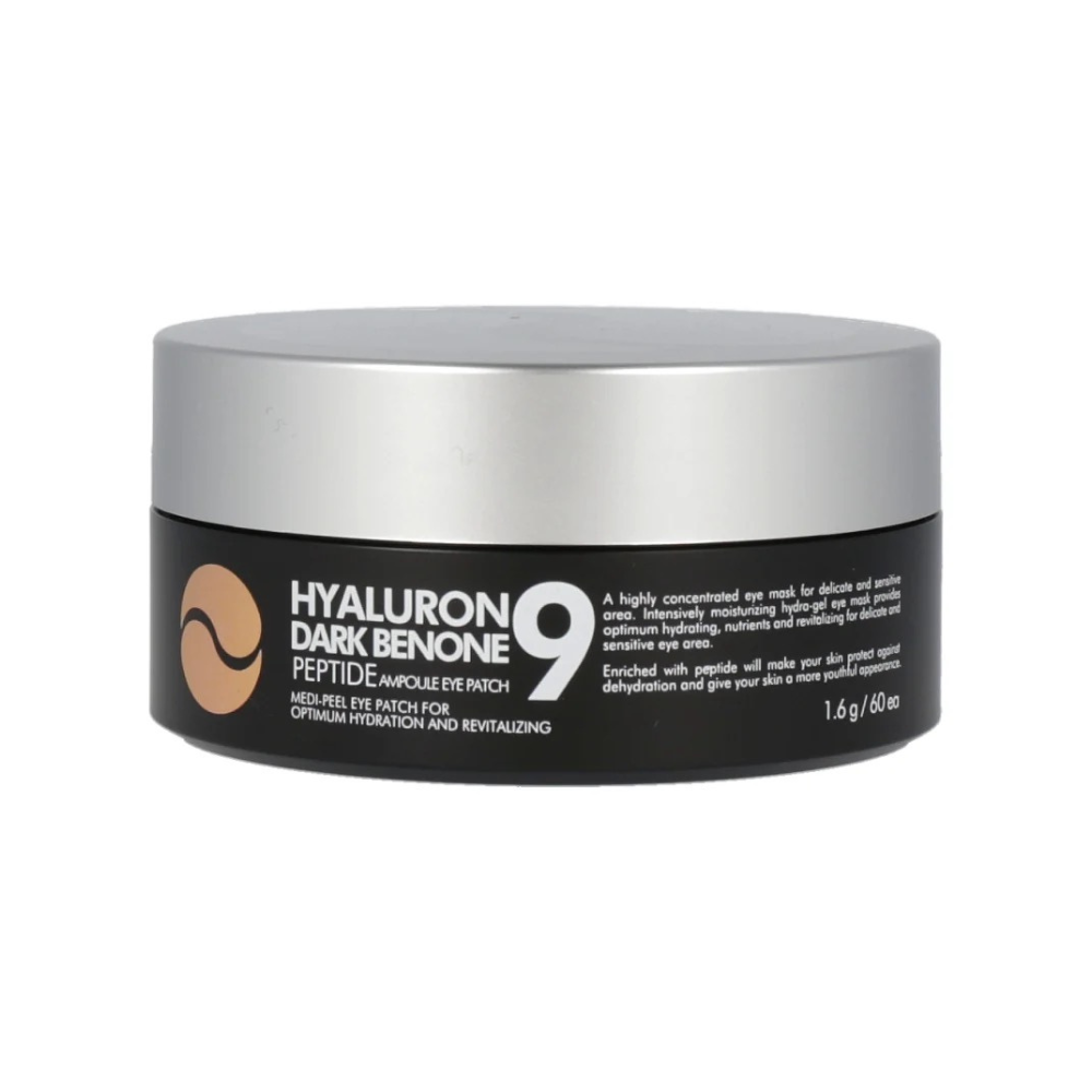 Parches Hidrogel para Ojos Hyaluron Dark Benone Peptide 9 Ampoule Eye Patch (60 pzs) - Medi-Peel