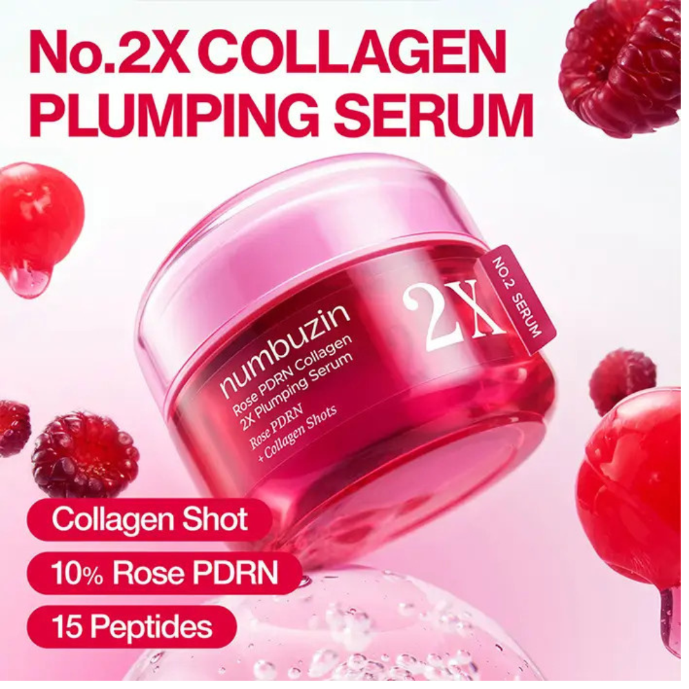 Suero Rellenador No. 2 Rose PDRN Collagen 2x Plumping Serum- NUMBUZIN