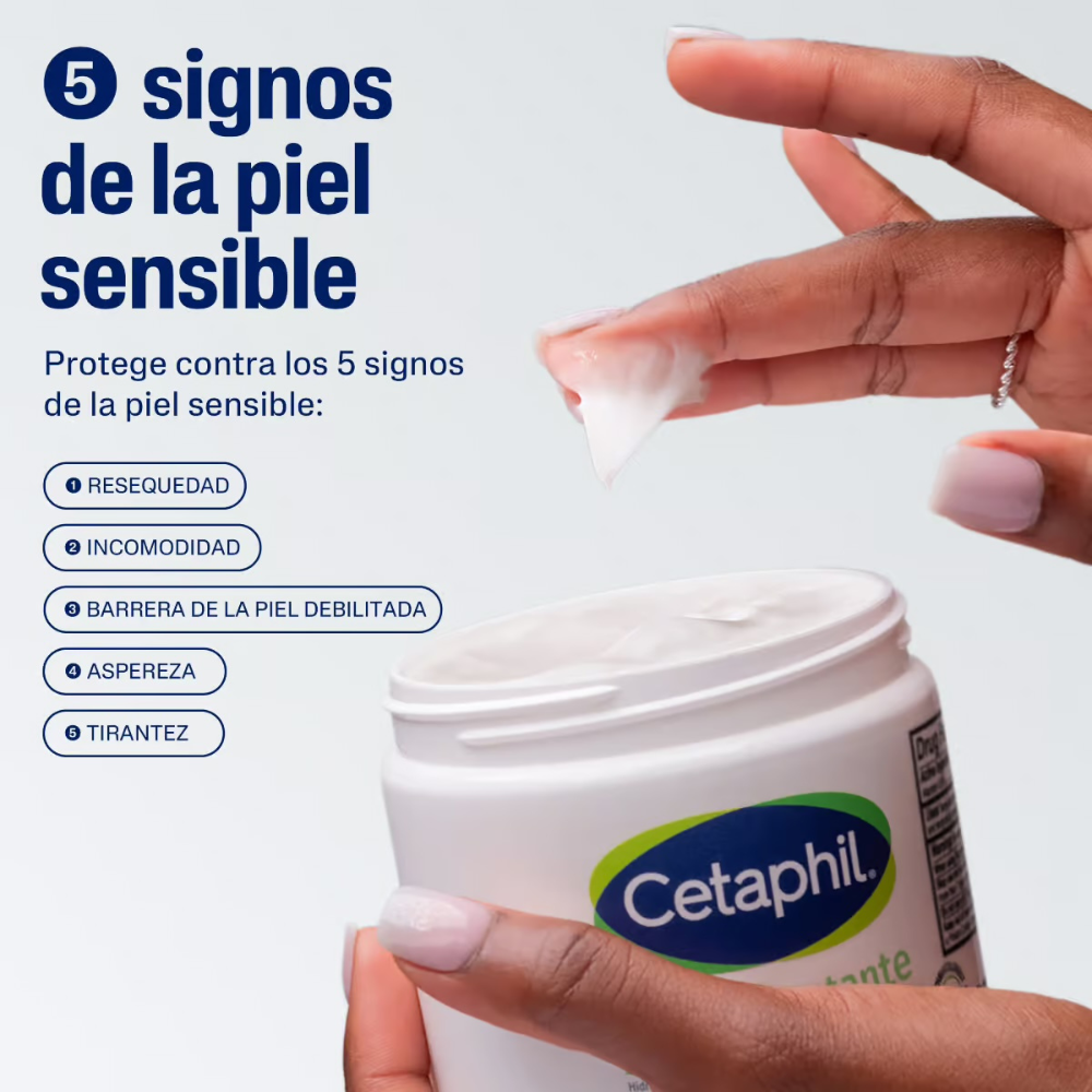 Crema Humectante Hidratación Profunda para Piel Seca a Muy Seca - Cetaphil