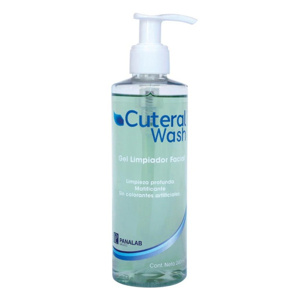 Gel Limpiador Facial para Piel Grasa y con Acné Cuteral Wash 240ml – Panalab
