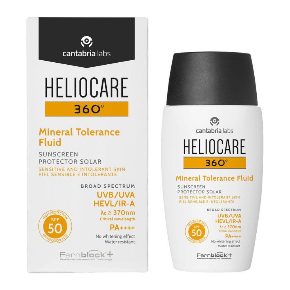 Protector Solar Mineral Mineral Tolerance Fluid SPF 50+ 50ml -  Heliocare 360°