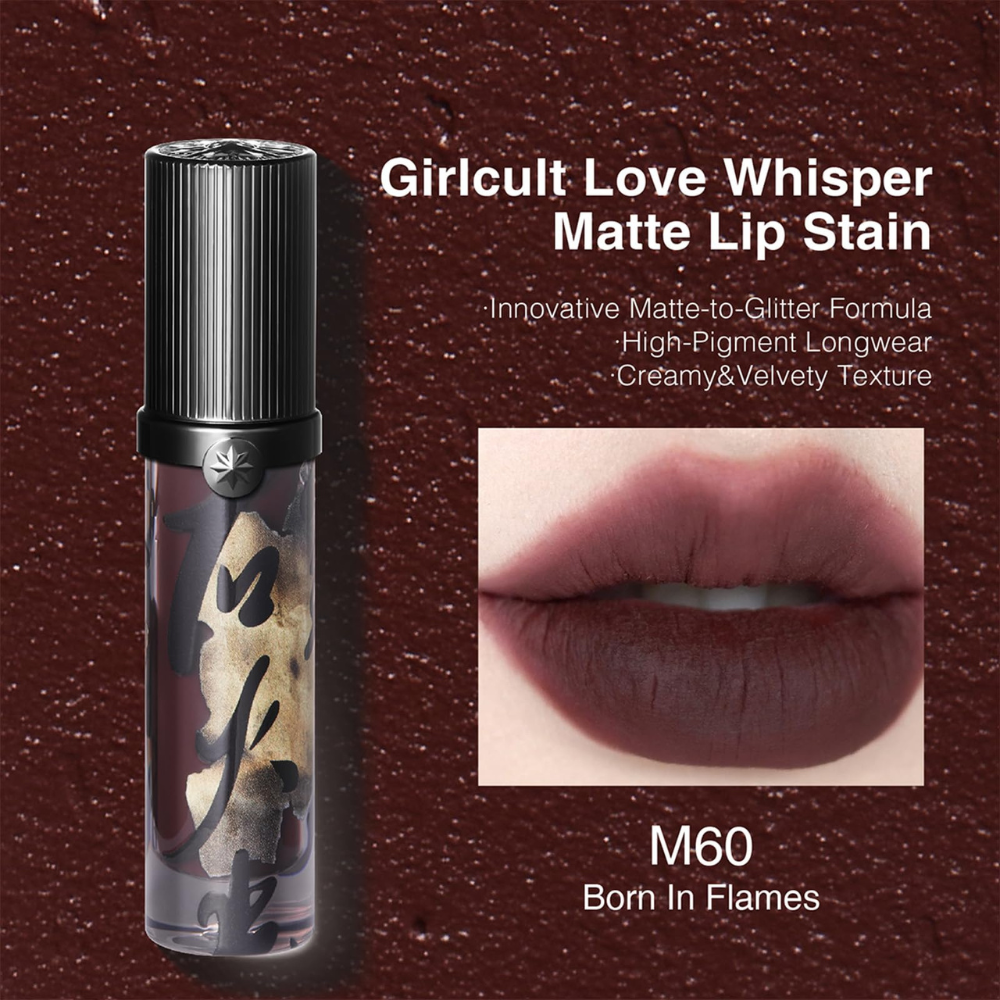 Tinta Labial Mate Love Whisper Matte Lip Stain M60 Born In Flames 3.8 ml - Girlcult