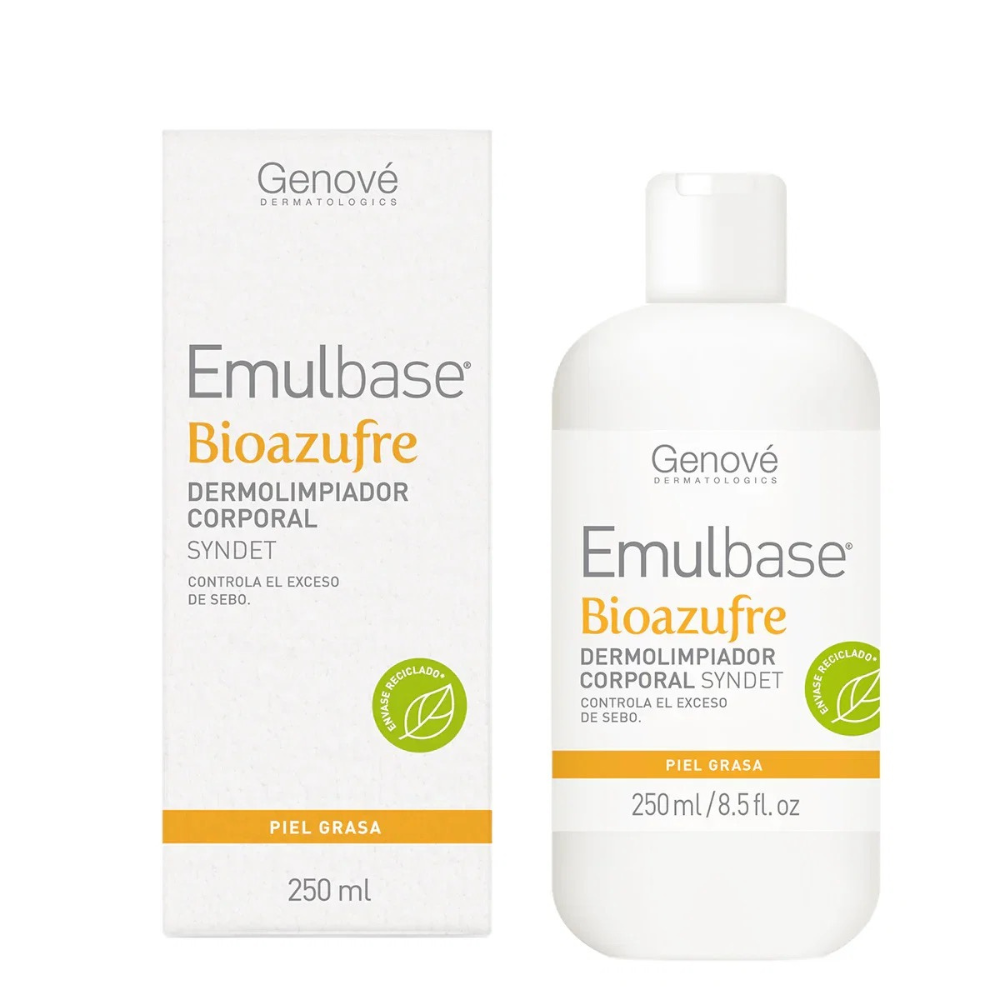 Emulsión Limpiadora Purificante Emulbase Bioazufre 250 ml - Genové