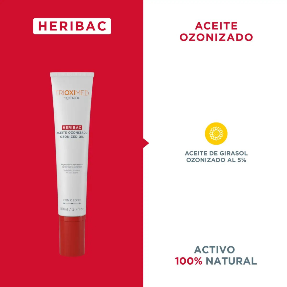 Aceite ozonizado Heribac 80 ml - Trioximed