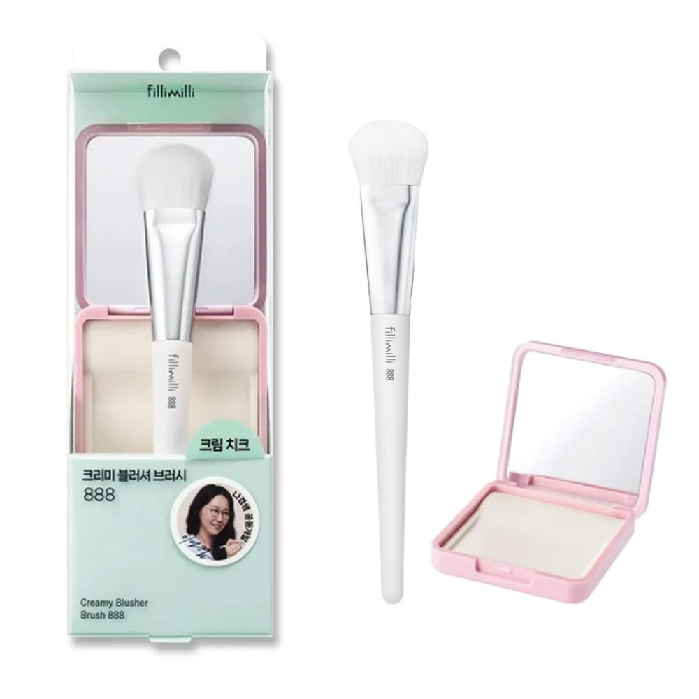 Kit Brocha para Rubor +  Paleta mezcladora Blusher Brush 888 (2 pzs) - Fillimilli