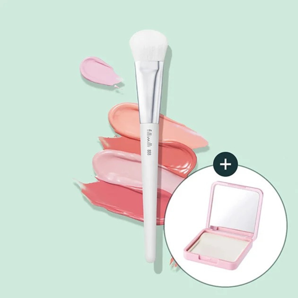 Kit Brocha para Rubor +  Paleta mezcladora Blusher Brush 888 (2 pzs) - Fillimilli