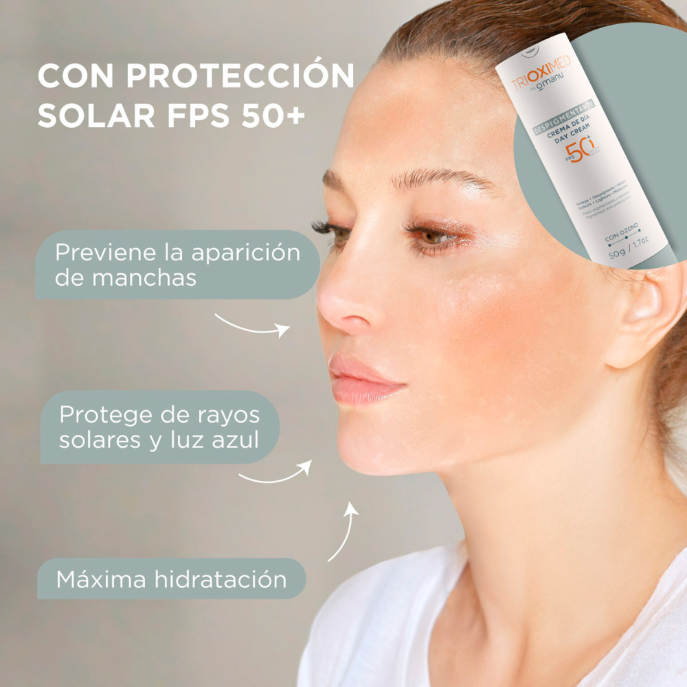 Crema Despigmentante de Día con SPF 50+ 50g - Trioximed