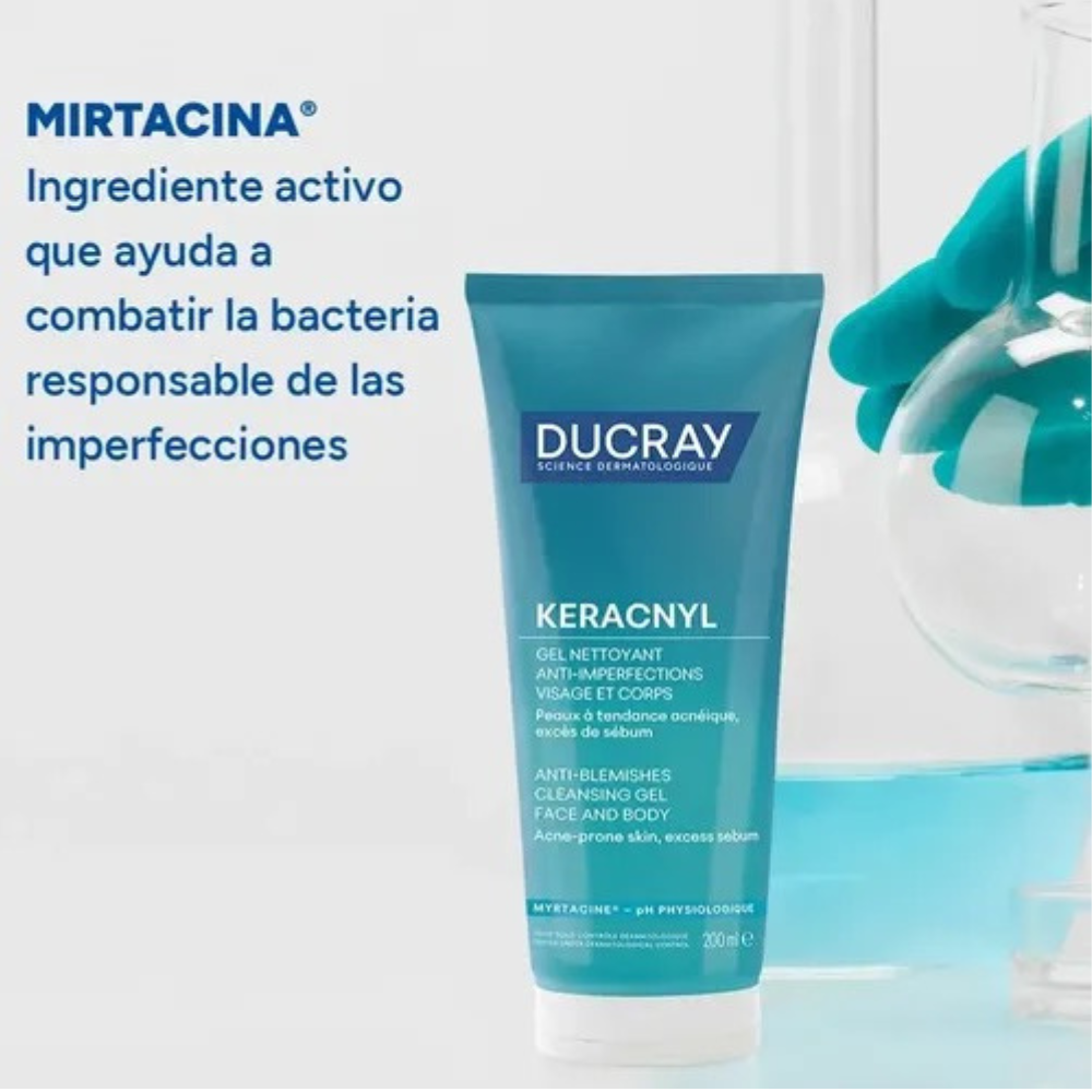 Gel Limpiador Anti-Imperfecciones Keracnyl 200 ml - Ducray