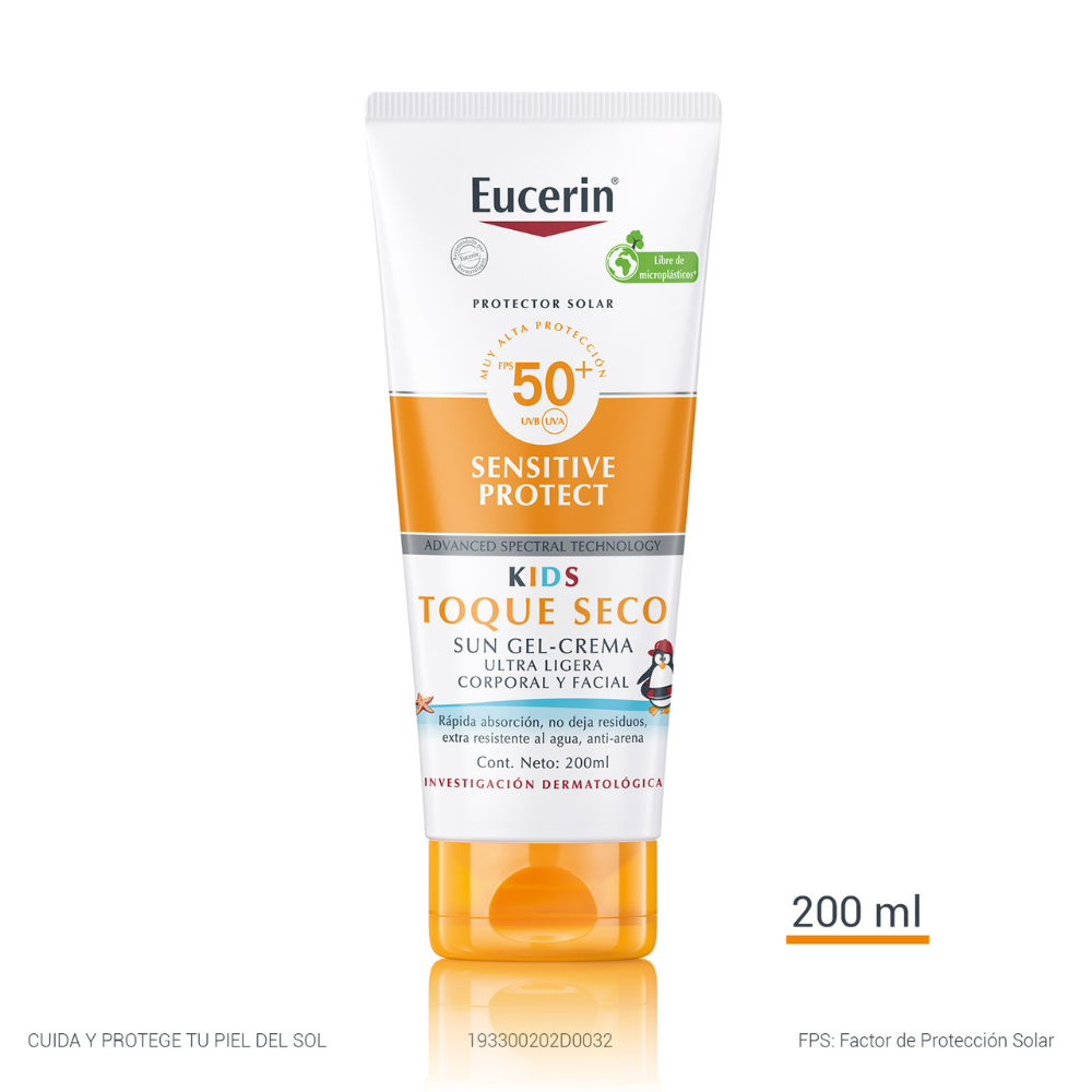 Protector Solar para Niños Toque Seco Kids Dry Touch SPF 50+ 200 ml - Eucerin