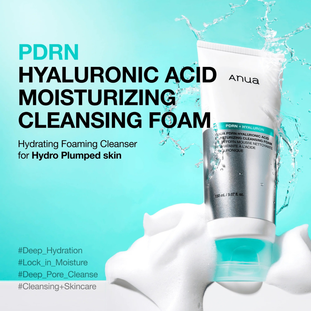 Espuma Limpiadora Hidratante PDRN Hyaluronic Acid Cleansing Foam 150 ml – Anua