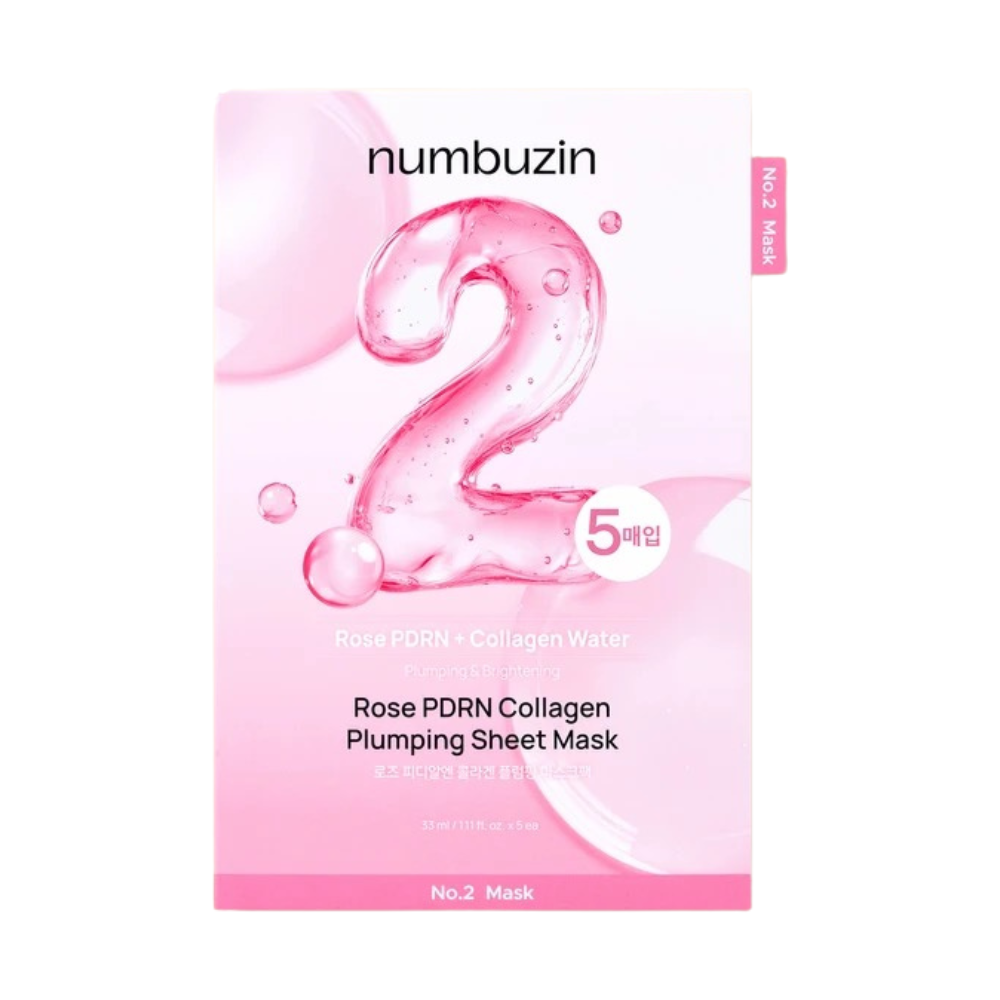 Mascarilla Facial Reafirmante Rose PDRN Collagen Plumping Sheet Mask (1 pza) – Numbuzin