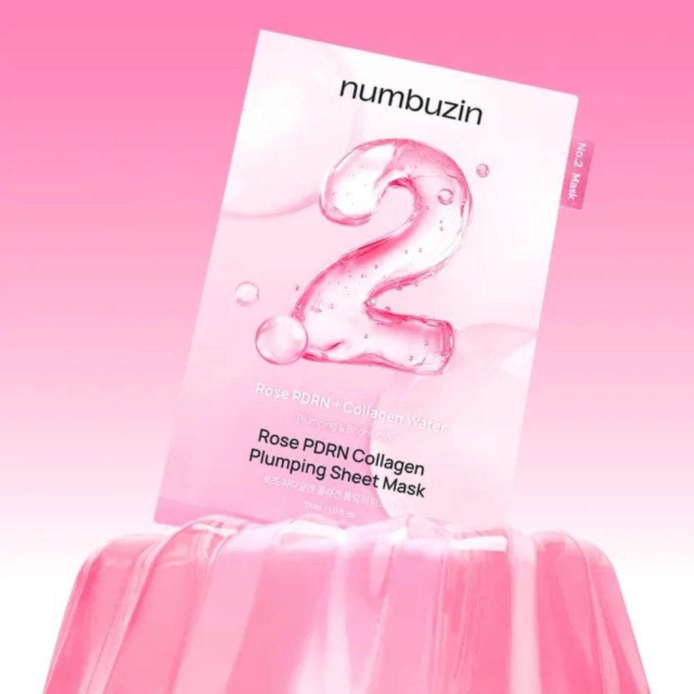 Mascarilla Facial Reafirmante Rose PDRN Collagen Plumping Sheet Mask (1 pza) – Numbuzin