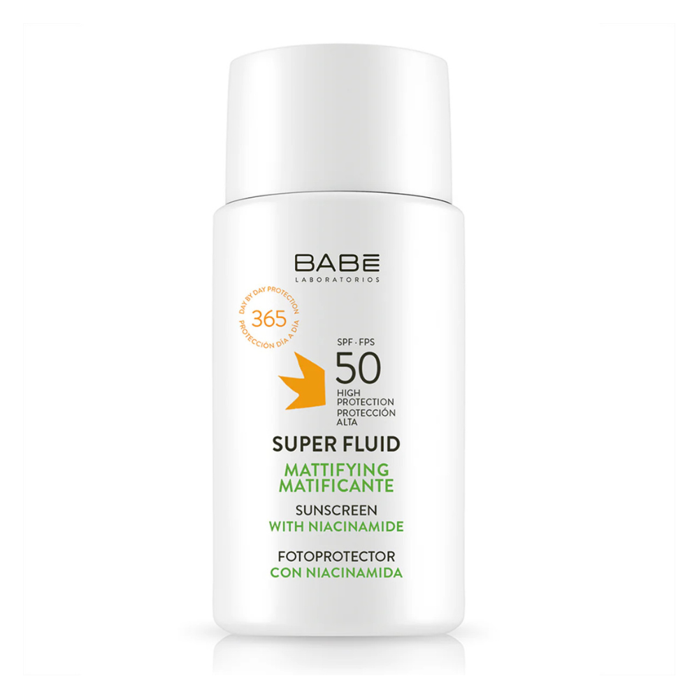 Protector Solar Mate Ultraligero Super Fluid Mattifying Sunscreen SPF 50 50ml - BABE