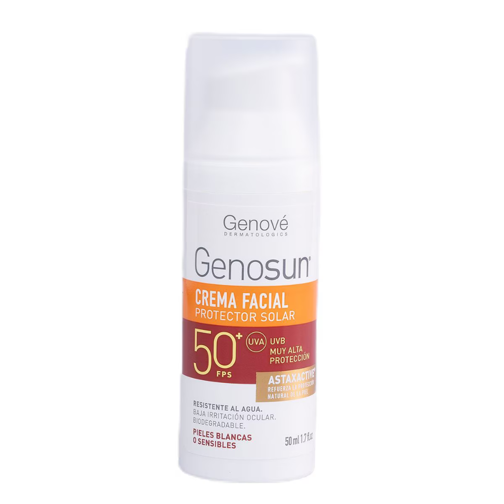 Protector Solar Antiedad Toque SecoGenosun Fotoprotector Facial Fluido FPS 50+ 50ml - Genove