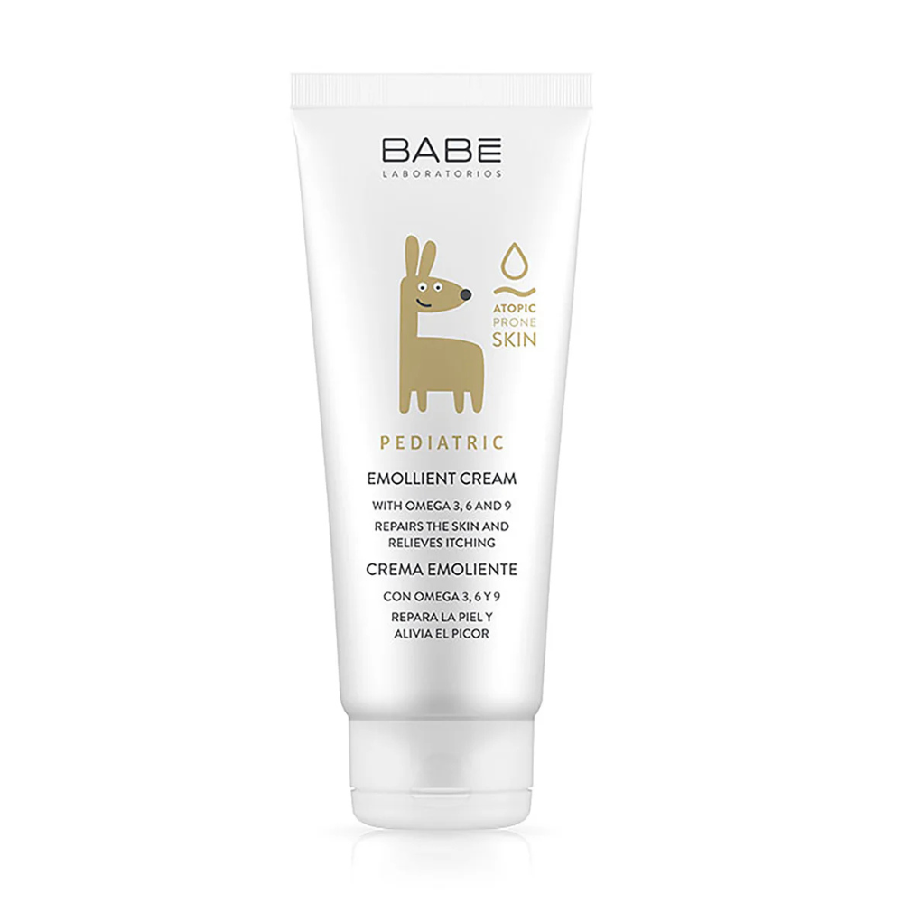 Crema Emoliente Pediátrica,  Nutrición y Alivio para Piel Atópica 200ml - BABE