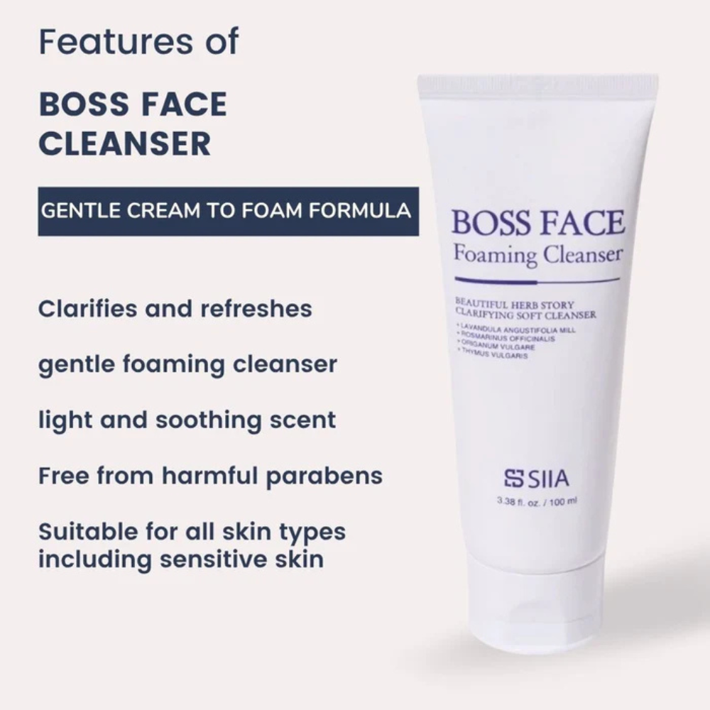 Limpiador Boss Face Foaming Cleanser 100ml - SIIA