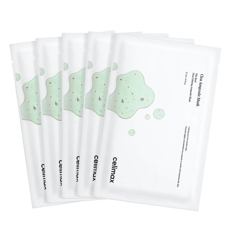 Mascarilla Ampoule Calmante Cica Real Set 27 ml - Celimax