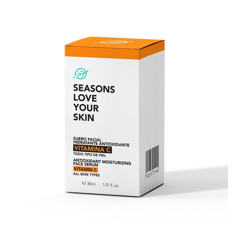Suero Facial Hidratante Antioxidante con Vitamina C 30ml - Seasons