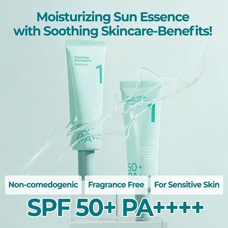 Esencia Solar de Filtro Claro No. 1 SPF50 PA+++ - Numbuzin