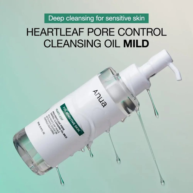 Aceite Limpiador Suave, Control de Poros Heartleaf 200 ml - Anua