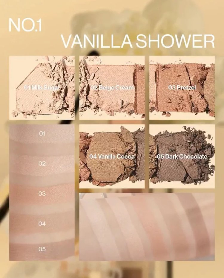 Paleta de Sombras Mood Shower Face - Unleashia