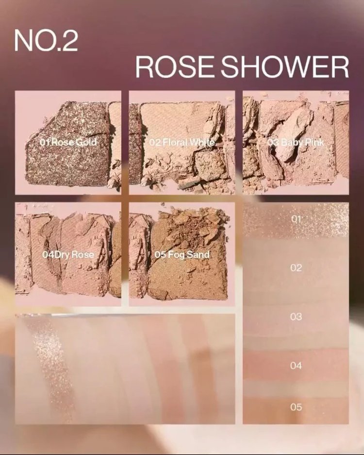Paleta de Sombras Mood Shower Face - Unleashia