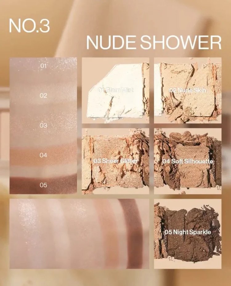 Paleta de Sombras Mood Shower Face - Unleashia
